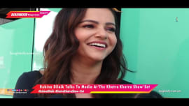 Rubina Dilaik Talks To Media At ‘The Khatra Khatra Show’ Set Rubina Dilaik Talks To Media At ‘The Khatra Khatra Show’ Set