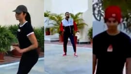 Katrina Kaif beats Siddhant Chaturvedi & leaves Ishaan Khattar waiting during a game Katrina Kaif beats Siddhant Chaturvedi & leaves Ishaan Khattar waiting during a game