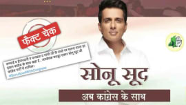 Fact Check Has Bollywood actor Sonu Sood joined Congress know truth Fact Check Has Bollywood actor Sonu Sood joined Congress know truth