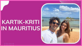Kartik Aaryan meets Kriti Sanon in Mauritius, shares pictures with a ‘kute gal’ Kartik Aaryan meets Kriti Sanon in Mauritius, shares pictures with a ‘kute gal’