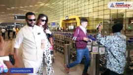 Kareena Kapoor Khan, Saif Ali Khan, the most stylish couple spotted at the Airport Kareena Kapoor Khan, Saif Ali Khan, the most stylish couple spotted at the Airport