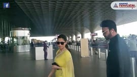Ankita Lokhande and her husband Vicky clicked at the Mumbai airport Ankita Lokhande and her husband Vicky clicked at the Mumbai airport