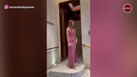 trending viral video of kriti sanon showing perfect figure in high slit dress trending viral video of kriti sanon showing perfect figure in high slit dress