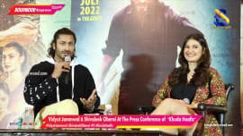 Vidyut Jammwal and Shivaleek Oberoi At The Press Conference of _Khuda Haafiz Vidyut Jammwal and Shivaleek Oberoi At The Press Conference of _Khuda Haafiz