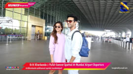 Kriti Kharbanda and Pulkit Samrat Spotted At Mumbai Airport Departure Kriti Kharbanda and Pulkit Samrat Spotted At Mumbai Airport Departure