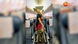 Viral beautiful air hostess dance Madhuri Dixit song dholna people love Indian Air hostess dance snmp Viral beautiful air hostess dance Madhuri Dixit song dholna people love Indian Air hostess dance snmp