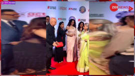 Jaya Bachchan publicly ignored Kangana Ranaut Abhishek Bachchan hugged her video is getting viral Jaya Bachchan publicly ignored Kangana Ranaut Abhishek Bachchan hugged her video is getting viral