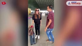 'Fabulous Bollywood Wives' Neelam Kothari Soni, Bhavana Panday spotted at airport 'Fabulous Bollywood Wives' Neelam Kothari Soni, Bhavana Panday spotted at airport