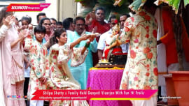 Shilpa Shetty and Family Held Ganpati Visarjan With Fun 'N' Frolic Shilpa Shetty and Family Held Ganpati Visarjan With Fun 'N' Frolic