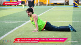 Tiger Shroff, Jim Serb, Zaid Darbar and Others Play Practice Football Match Tiger Shroff, Jim Serb, Zaid Darbar and Others Play Practice Football Match