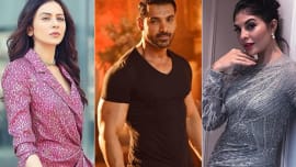 John Abraham and Rakul Preet Singh At JW Marriot Promotion Of ‘Attack’ John Abraham and Rakul Preet Singh At JW Marriot Promotion Of ‘Attack’