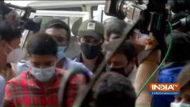 Showik Chakraborty brought to Narcotics Control Bureau office in Mumbai Showik Chakraborty brought to Narcotics Control Bureau office in Mumbai