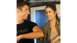 Katrina Kaif forgets her own steps from her song while dancing with a fan Katrina Kaif forgets her own steps from her song while dancing with a fan