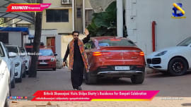 Rithvik Dhananjani Visits Shilpa Shetty’s Residence For Ganpati Celebration Rithvik Dhananjani Visits Shilpa Shetty’s Residence For Ganpati Celebration